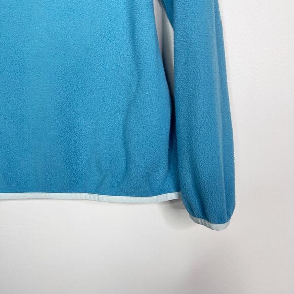 Patagonia Womens XSmall XS Mako Blue Micro D Fleece Snap T Pullover Sweatshirt - Picture 5 of 11